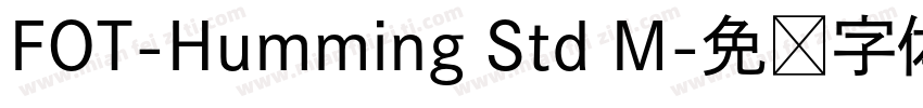 FOT-Humming Std M字体转换